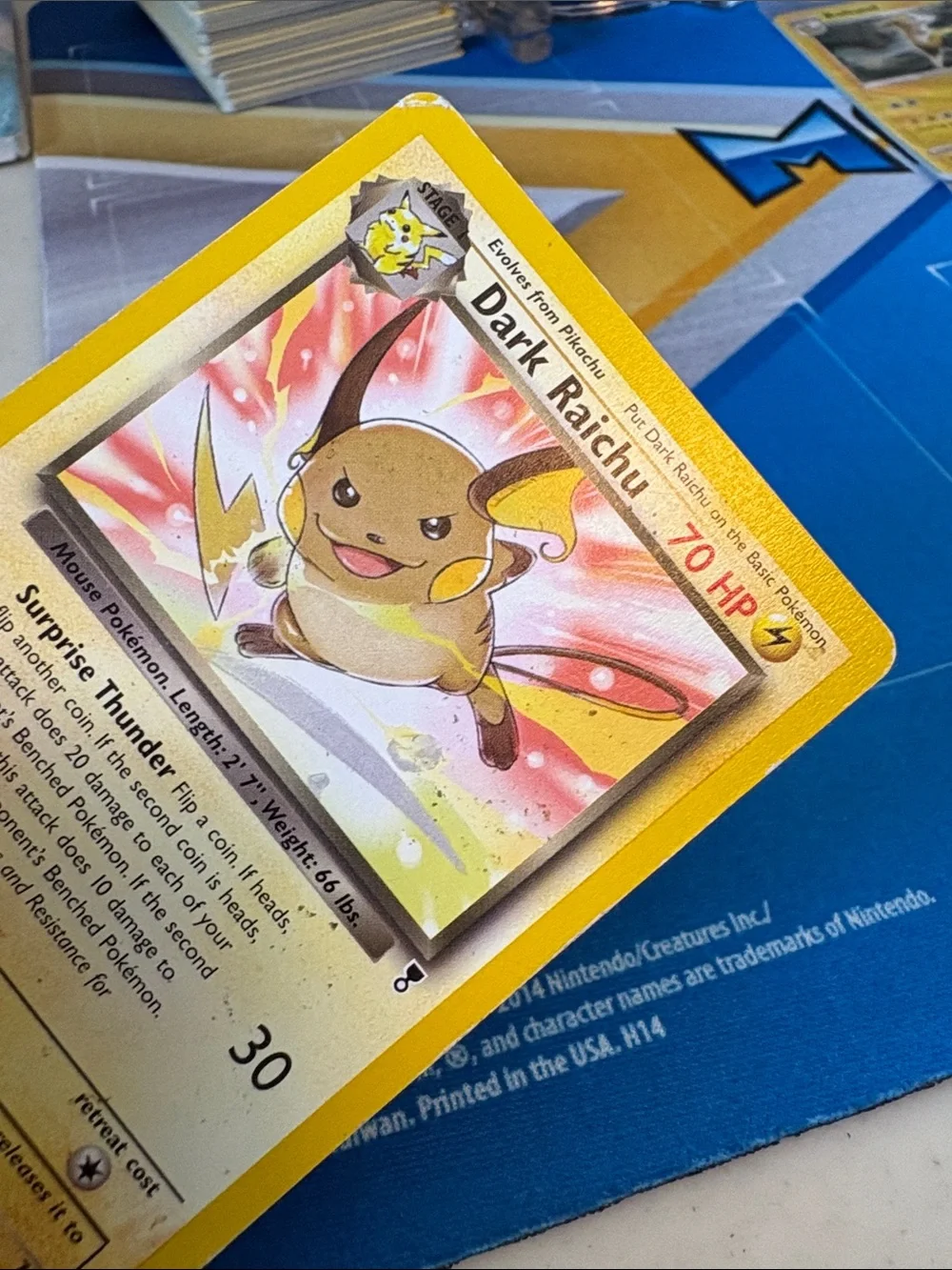 Pokemon TCG Dark Raichu Legendary Collection Rare 7/110 English HP